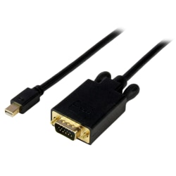 StarTech.com 10' Mini DisplayPort To VGA Adapter Converter Cable, Black
