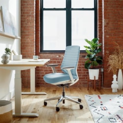 Branch Furniture Ergonomic Task Chair, Light Blue