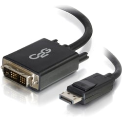 C2G 10ft DisplayPort to DVI Adapter Cable - M/M - DisplayPort cable - single link - DisplayPort (M) to DVI-D (M) - 10 ft - black