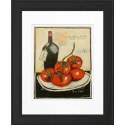 Timeless Frames Stockton Framed Kitchen Artwork, 11" x 14", Black, Tomatoes