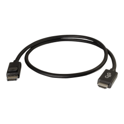 C2G 3ft DisplayPort to HDMI Cable - DP to HDMI Adapter Cable - M/M - DisplayPort cable - DisplayPort (M) to HDMI (M) - 3 ft - black