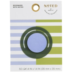 Noted by Post-it® Bookmark Notes, 1-716"H x 1-7/16"W x 1/4"D, Pink, 50 Sheets Per Pad