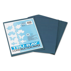 Tru-Ray® Construction Paper,  9" x 12", Slate Gray  Sulphite, Pack Of 50 Sheets