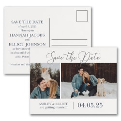 Custom Full-Color Save The Date Postcards, 5-1/2" x 4-1/4", Getting Married, Box Of 25 Cards