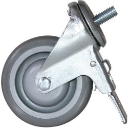 Chief Heavy-Duty Silver Rolling Casters - 4 Casters - 4 / Pack