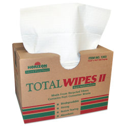 SKILCRAFT® Total Wipes II Machinery Towels, 13-1/4" x 16-1/2", Carton Of 400 Towels (AbilityOne 7920013701365)