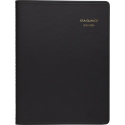 2023-2024 AT-A-GLANCE® 14-Month Academic Weekly Appointment Book Planner, 8-1/4" x 11", Black, July 2023 To August 2024, 7095705