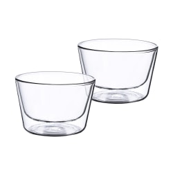 Masterpro Bergner Bistro Bowls, 17.2 Oz, Clear, Set Of 2 Bowls