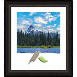 Amanti Art Rectangular Picture Frame, 25" x 29", Matted For 16" x 20", Trio Oil Rubbed Bronze