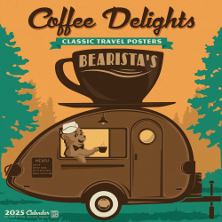 2025 Willow Creek Press Wall Calendar, 12" x 12", Coffee Delights, January 2025 To December 2025, 42502