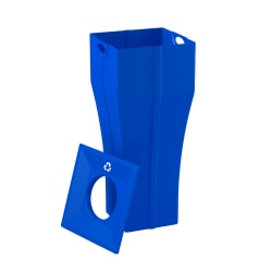 Mayne Fairfield Waste Bin Replacement Parts, Recycle Liner & Lid, Blue