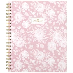 Cherrywood Lane for Mead Cambridge® Academic 2026-2027 Weekly Monthly Planner, Peony Lace, Large, 8 1/2" x 11"