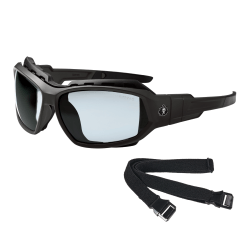 Ergodyne Skullerz LOKI-AFAS Safety Spoggles, Matte Black Frame/Outdoor Lens