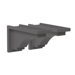 Mayne Fairfield Corbels, 6-1/2" x 3-3/4", Graphite Gray, Pack Of 2 Corbels
