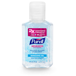 Purell® Advanced Hand Sanitizer Refreshing Gel, Flip Cap Bottle, 2 fl Oz