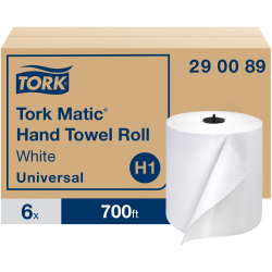 Tork Matic Hand Towel Roll White H1 - Tork Matic Hand Towel Roll, White, Advanced, H1, High Absorbency, High Capacity,  - 290089