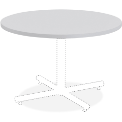 Lorell® Hospitality Round Table Top, 42"W, Light Gray