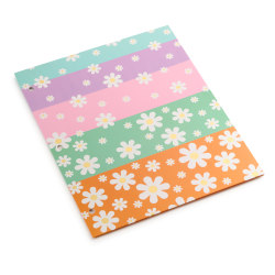 Eccolo BTS 2-Pocket Folder, 8-1/2" x 11", Daisies