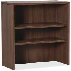 Lorell® Essentials Series Stack-On Modular Shelving Bookcase, 36"H x 36"W x 15"D, Walnut