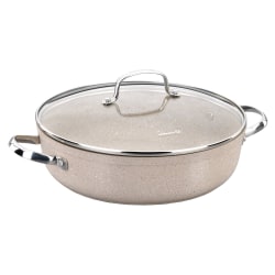 Korkmaz Granita Aluminum Nonstick Casserole Dish, 2.5L, Tan
