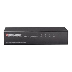 Intellinet 5-Port 10/100 Desktop Switch, Metal Housing
