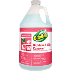 OdoBan Professional Series BioStain And Odor Remover, 128 Oz Bottle