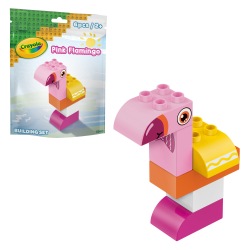 Brickcraft Crayola Pink Flamingo Building Set, Set Of 6 Pieces