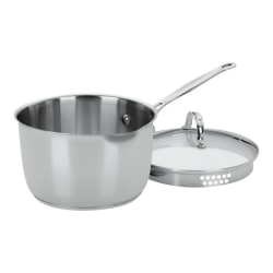 Cuisinart™ Chef’s Classic Cook And Pour Saucepan With Cover, 3-Quart, Silver