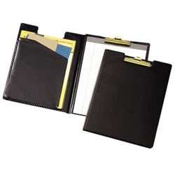 Cardinal Business Basics Clip Folder, 12 3/8" x 9 1/2", Black
