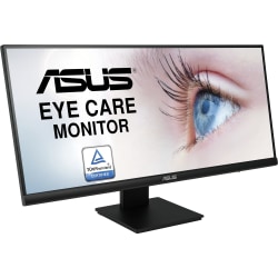 Asus VP299CL 29" Class UW-UXGA LCD Monitor - 21:9 - Black - 28.7" Viewable - In-plane Switching (IPS) Technology - LED Backlight - 2560 x 1080 - 16.7 Million Colors - Adaptive Sync/FreeSync - 350 Nit Typical - 1 ms - 75 Hz Refresh Rate - HDMI