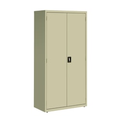 Lorell™ Fortress Series Steel Storage Cabinet, 5-Shelf, 18"D, Putty