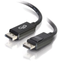 C2G 35ft 8K DisplayPort Cable with Latches - M/M - DisplayPort 4K to 8K Cable for Notebook, Monitor, Audio/Video Device - 35 ft - DisplayPort Male Digital Audio/Video - Black