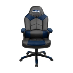 Imperial NFL Faux Leather Oversized Computer Gaming Chair, Seattle Seahawks