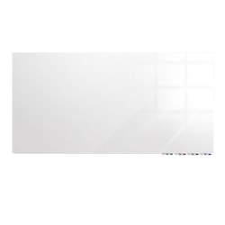 Ghent Aria Low Profile Glassboard, Non-magnetic, 24"H x 36"W, Horizontal, White