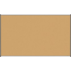 Lorell® Cork Board, 72" x 48", Aluminum Frame With Silver/Black Finish