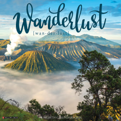 2026 Willow Creek Press Scenic Monthly Wall Calendar, 12" x 12", Wanderlust, January To December, 55601