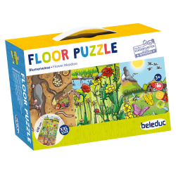 Beleduc Discover The Flower Meadow Floor Puzzle
