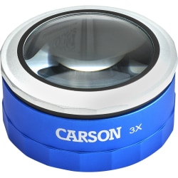 Carson MagniTouch MT-33 Loupe - Overall Size 3.8" Height x 3.8" Width - Glass Lens