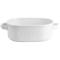 Our Table Simply White Porcelain Oval Baker Dish, 36 Oz, White