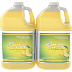 Diversey Limon Pot And Pan Detergent - Ready-To-Use/Concentrate - 128 fl oz (4 quart) - Lemon Fresh Scent - CBD95729360