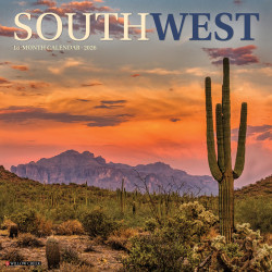 2026 Willow Creek Press Scenic Monthly Wall Calendar, 12" x 12", Southwest, January To December, 56141
