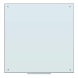 U Brands® Frameless Non-Magnetic Glass Dry-Erase Board, 36" x 36", Frosted White (Actual Size 35" x 35")