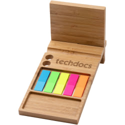 Custom Forest Bamboo Desk Organizer, 3-3/8" x 7-1/8", Natural