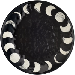 Amscan Classic Halloween Phases Of The Moon Textured Platter, 14", Black