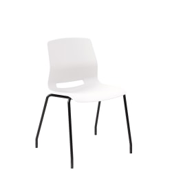 KFI Studios Imme Stack Chair, White/Black