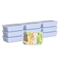 Bentgo Prep 1-Compartment Bowls, Periwinkle, Total Qty 10