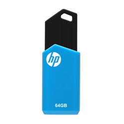 HP v150w USB 2.0 Flash Drive, 64GB, Blue