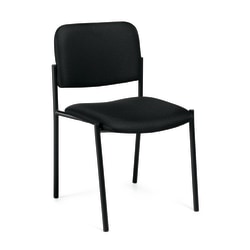 Offices To Go™ Stackable Chair, 32"H x 22 1/2"W x 19 1/2"D, Black