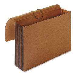 Sparco Tyvek® Tyvek Accordion Wallet, 1 Pocket, Expansion 5-1/4", 8 1/2" x 11", Letter, 30 % Recycled, Brown, Pack of 1