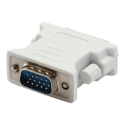 AddOn 5 Pack VGA to DVI-I Adapter - VGA adapter - HD-15 (VGA) (M) to DVI-I (F) - white (pack of 5)